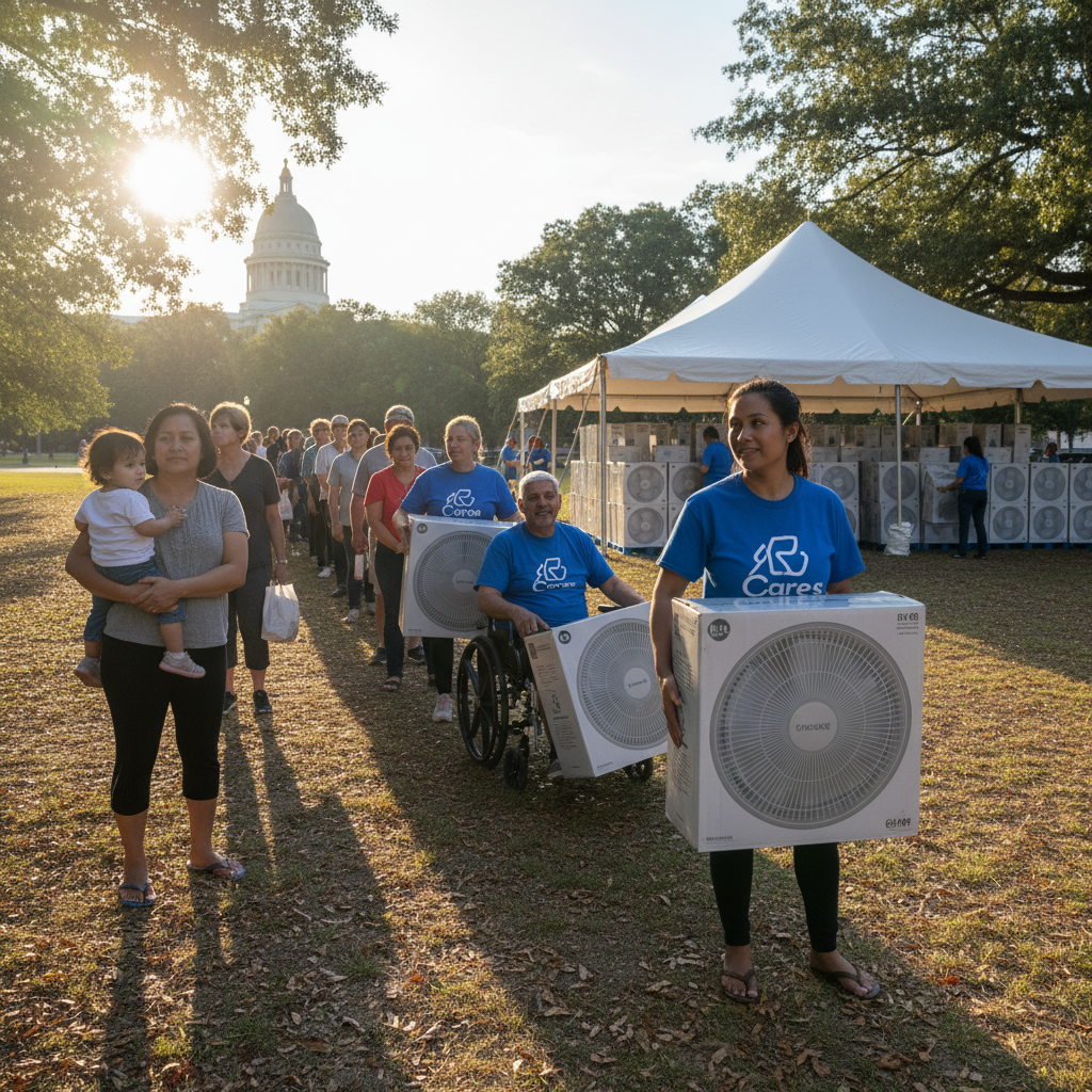 Raleigh, they're giving away free fans again. Do you need one?