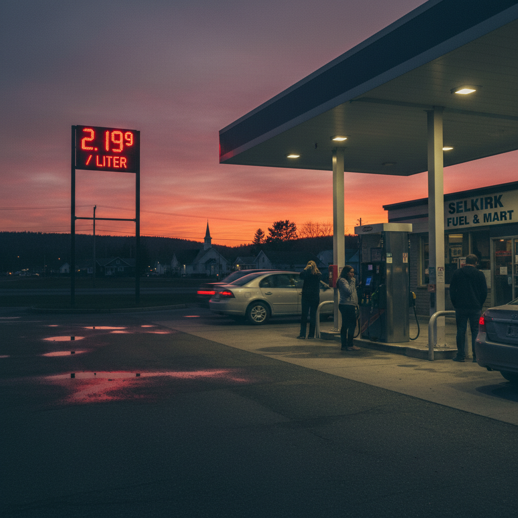 Selkirk, your gas prices are stinging again.