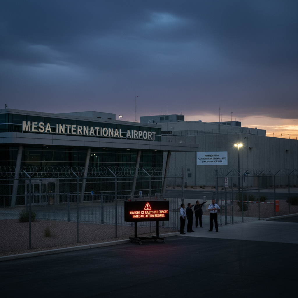 Mesa Airport just warned an ICE facility about overcrowding. Can you believe it?