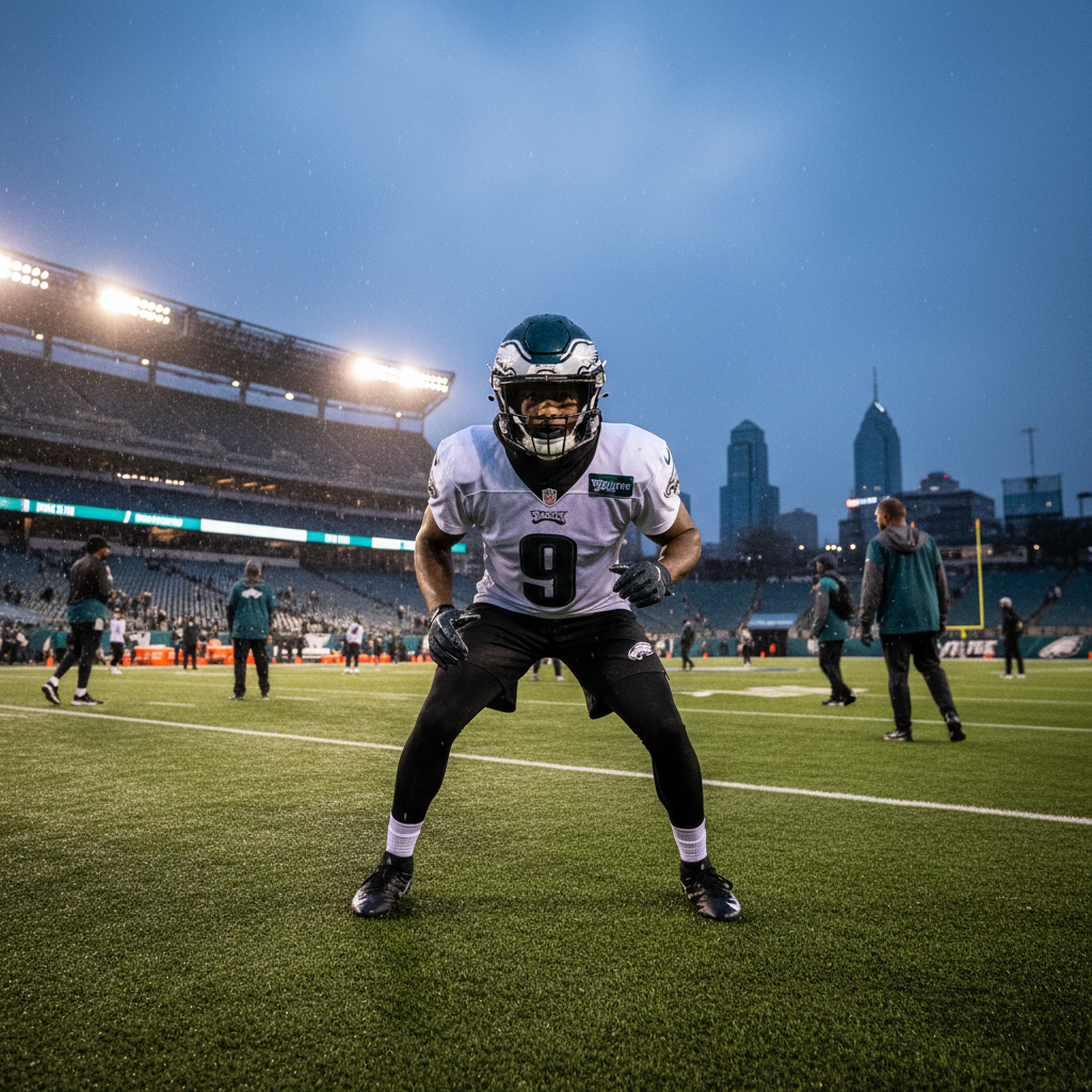 They gave our new Eagles rookie No. 9. What do you think?