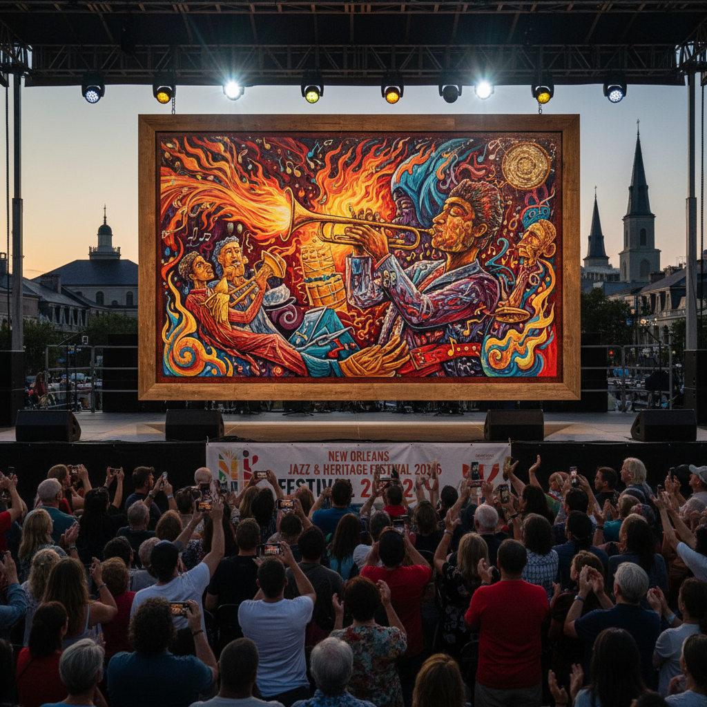 Your 2026 Jazz Fest art is seriously fire.