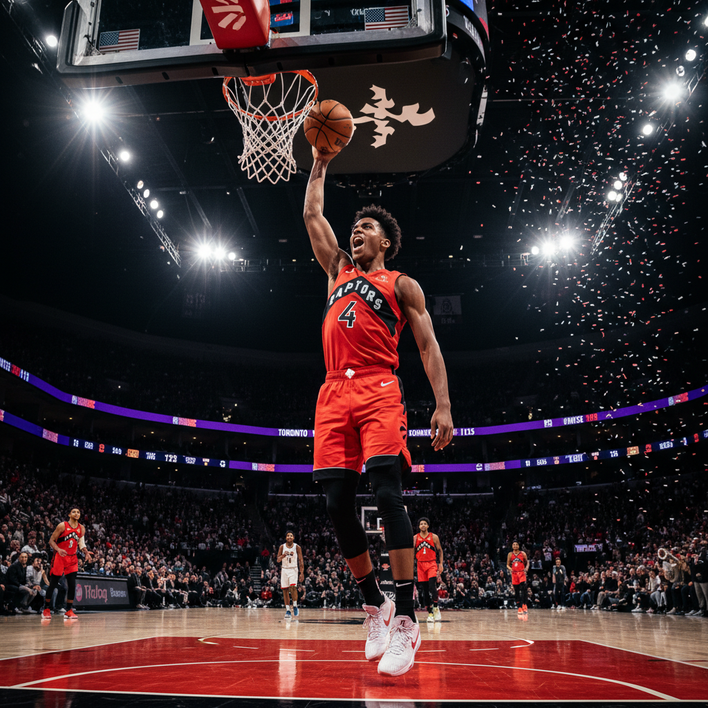 Scottie Barnes just went off for Toronto. Did you see it?