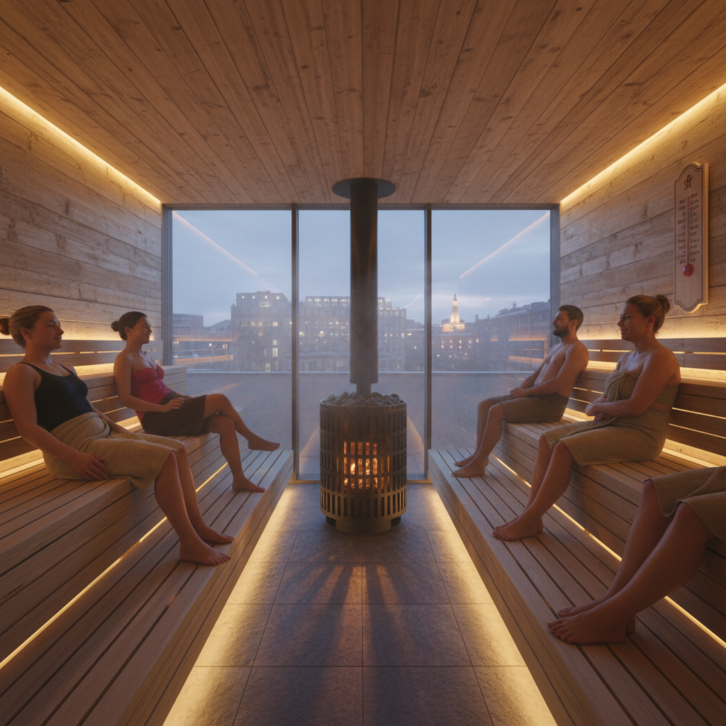 Your city's new "party" is a sauna at 8 PM?