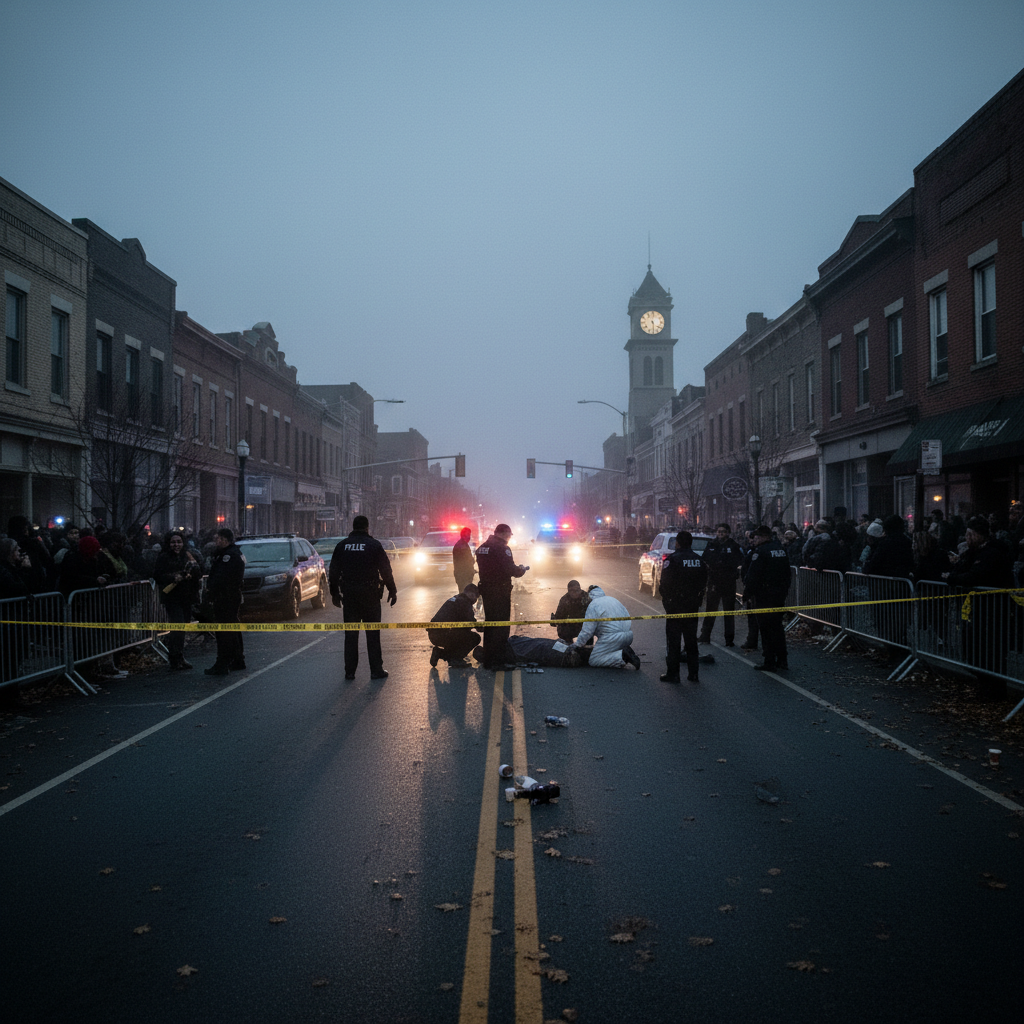 Someone was shot dead on your Main Street.