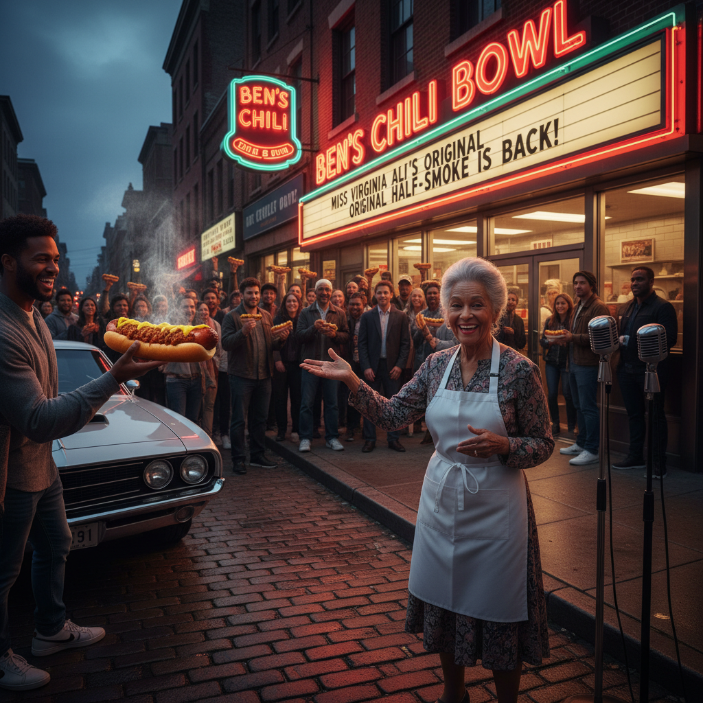 Miss Virginia Ali is back. Go get your half-smoke.