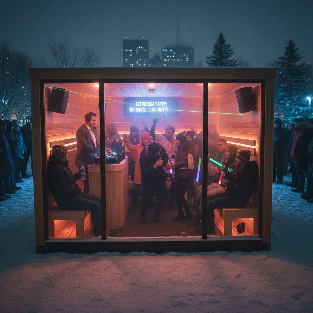 Your Lethbridge sauna party just got weirder: no booze, just a DJ.