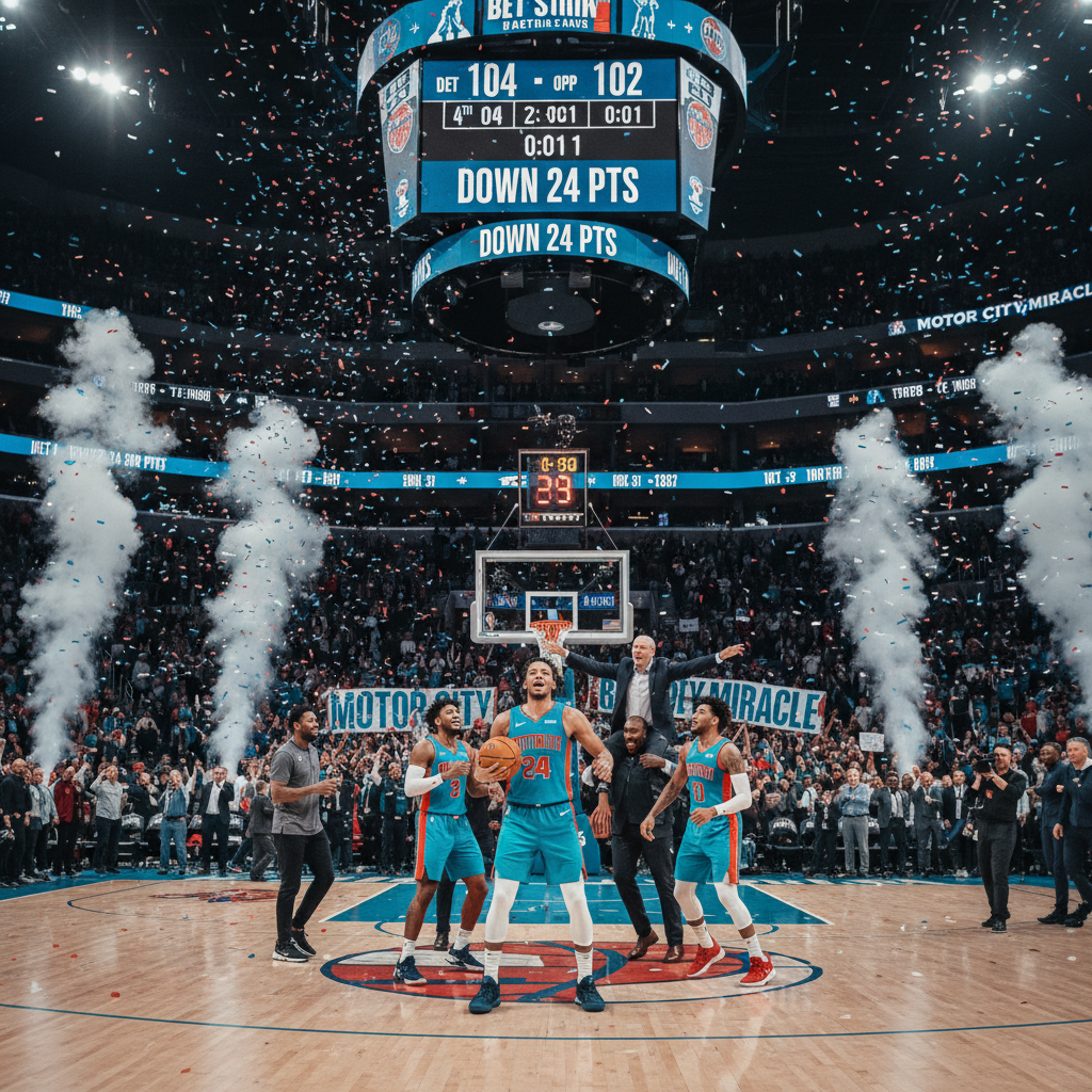 Your Pistons just did the impossible down 24 points