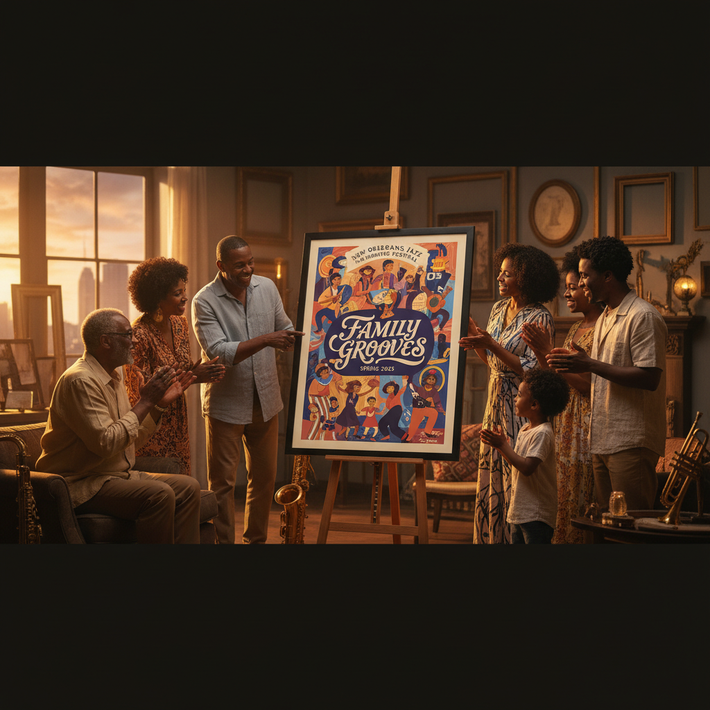 Your Jazz Fest poster finally dropped. It's all about family.