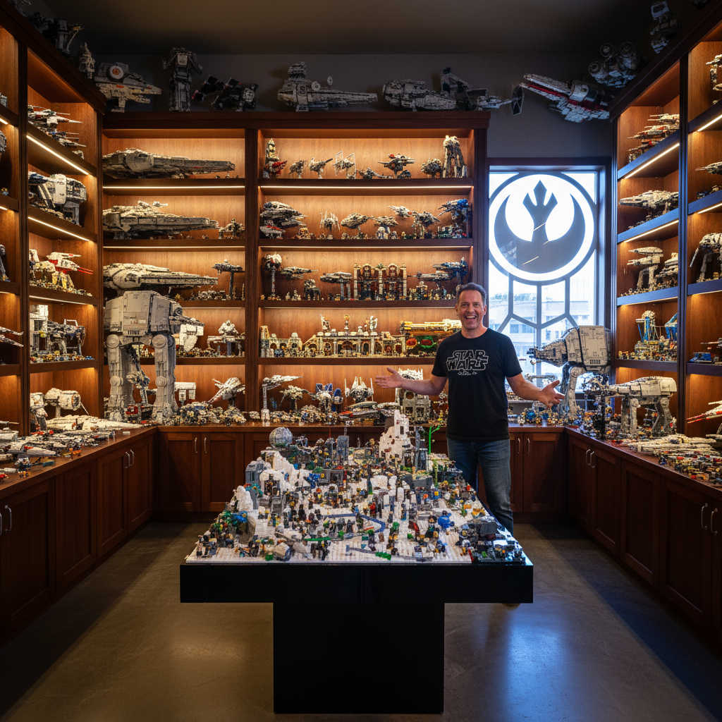 Derek Pearce has 200 Star Wars Lego sets. You gotta see this.