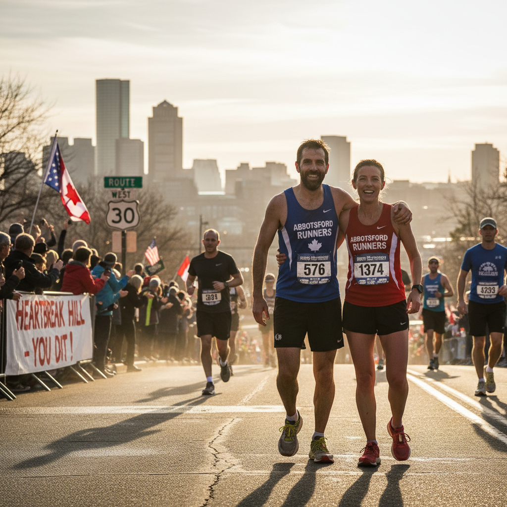Your Abbotsford neighbors just conquered Boston's Heartbreak Hill.