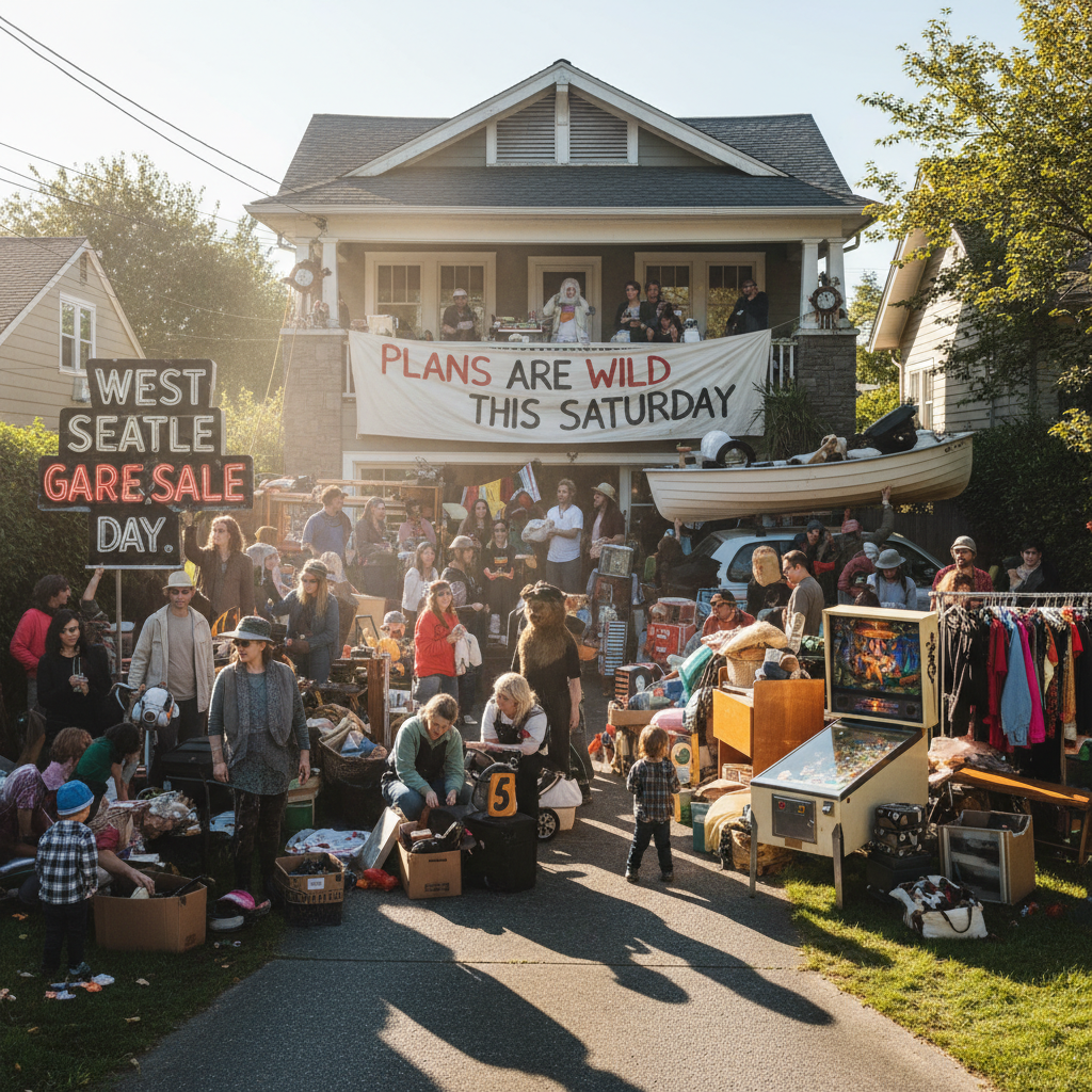 Your West Seattle Garage Sale Day plans are wild this Saturday