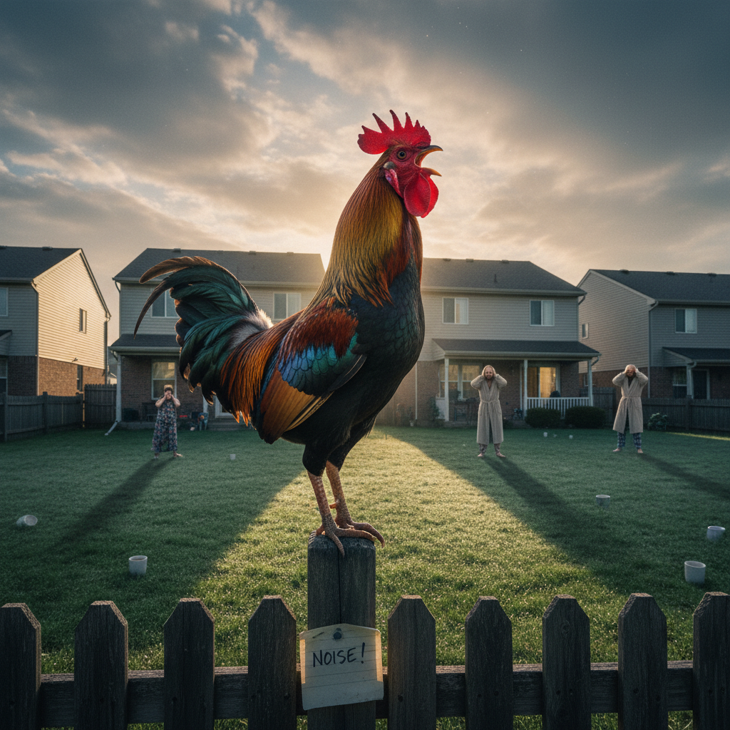 Your Strongsville neighbor's rooster is driving everyone nuts.