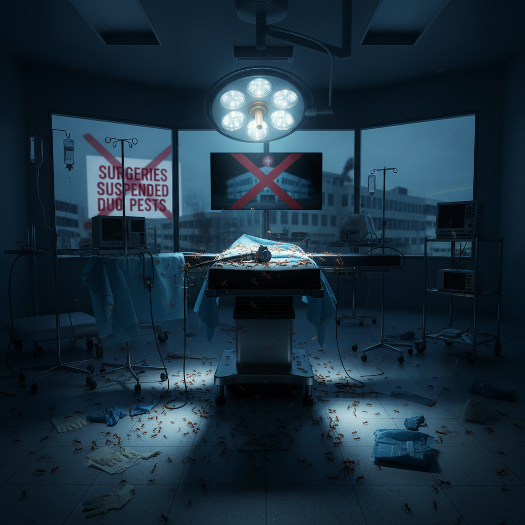 Your hospital region just shut surgeries because of ants.