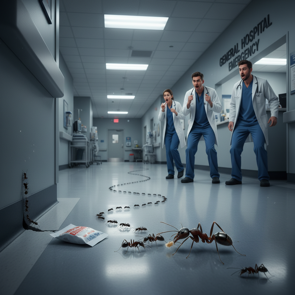 Your hospital region has ants. Seriously.