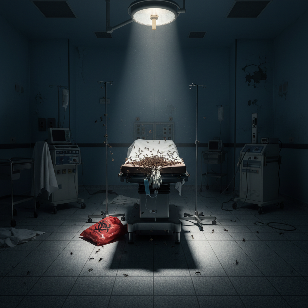 Your Carman hospital shut down surgeries for what? Ants?