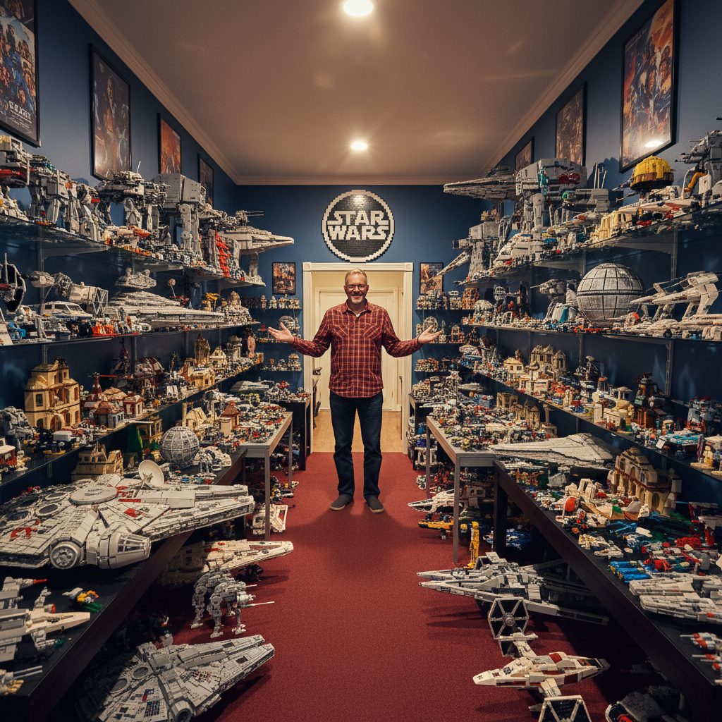 Your neighbour Derek has 200 Star Wars Lego sets. See them!