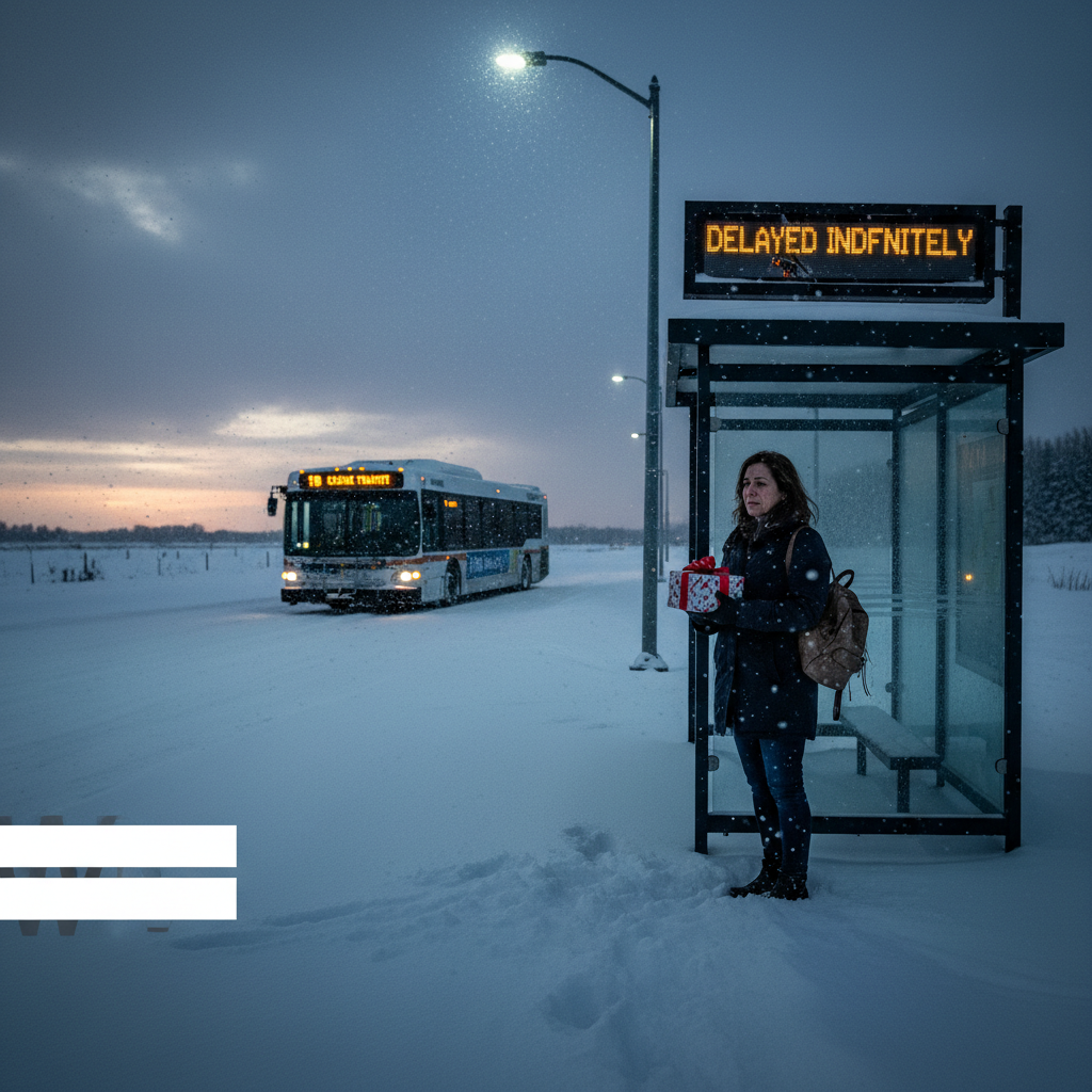 Your Moncton bus won't get her to her daughter's 13th birthday.