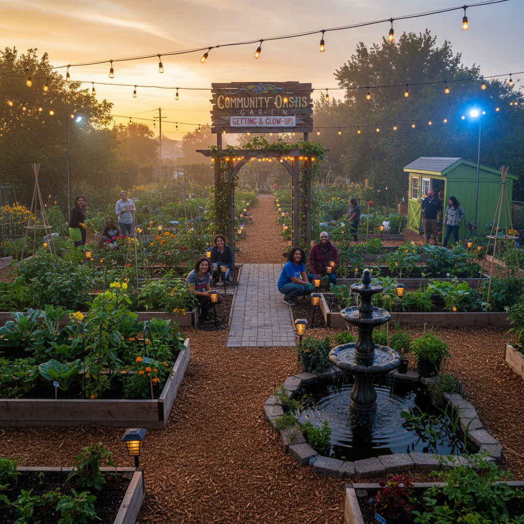 Your favorite community garden is getting a glow-up.