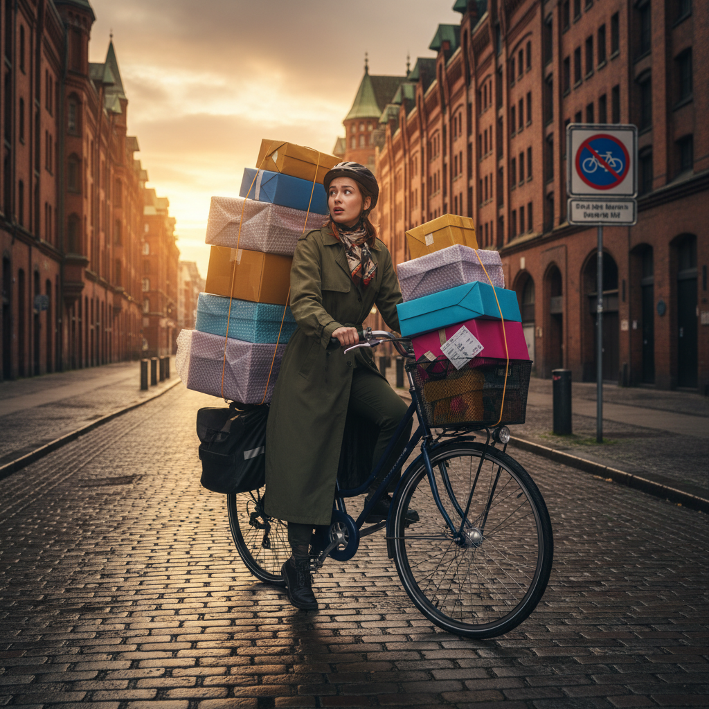 This Hamburg bike ride is gonna cost her.
