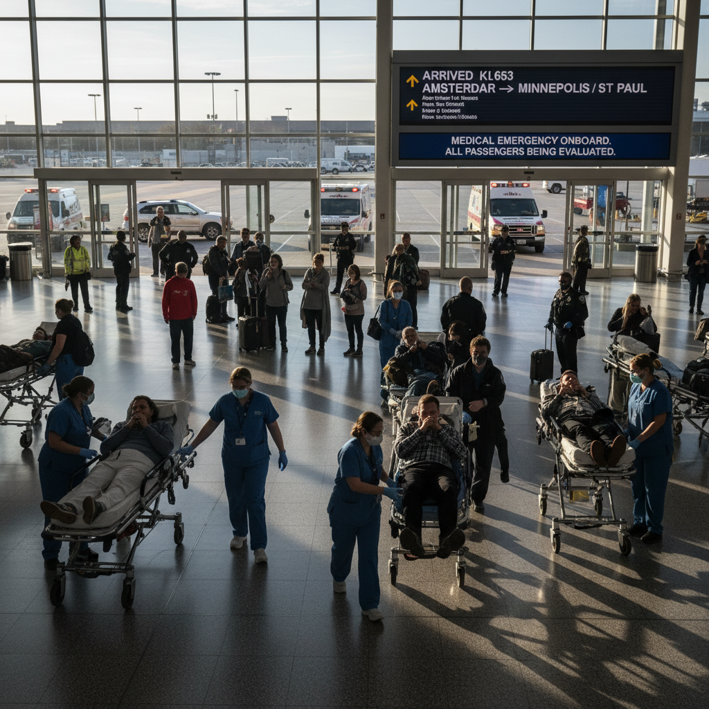 Your Amsterdam flight just landed 25 people in a Minneapolis hospital.