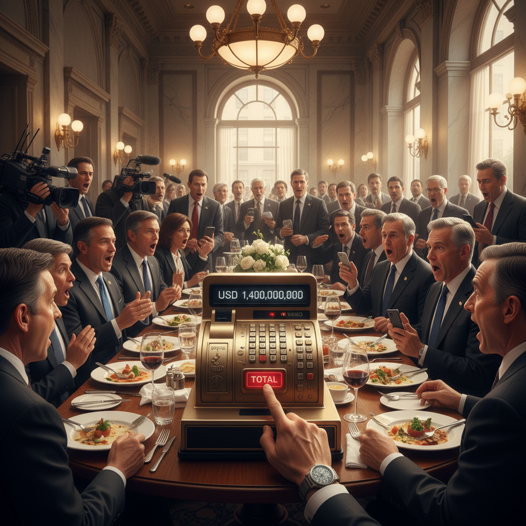 Your K Street lunch just hit a $1.4 billion record.