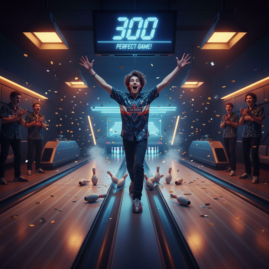 Your 17-year-old neighbor just bowled a perfect game