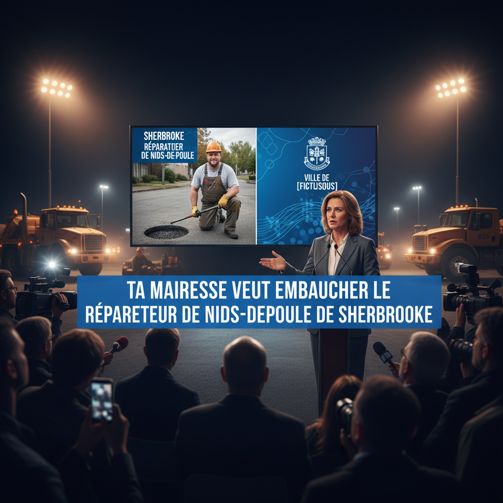 Ta mairesse veut embaucher le réparateur de nids-de-poule de Sherbrooke