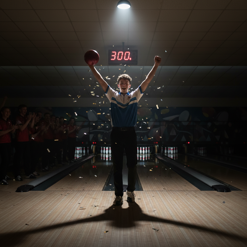 Your 17-year-old neighbor just bowled a perfect game