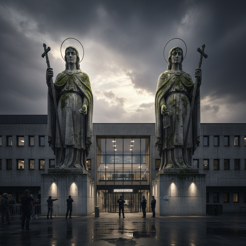 Quincy wants ten-foot saints outside its police station. Seriously?