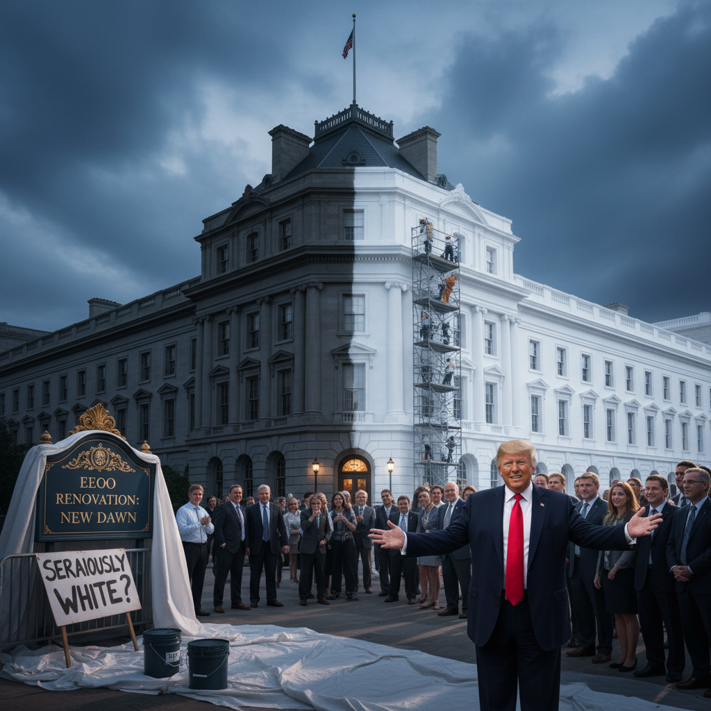 Trump wants to paint the EEOB white. Are you serious?