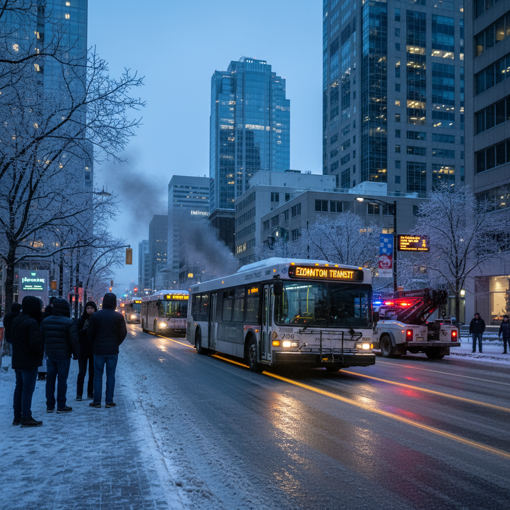 Your Edmonton bus might just give up on Jasper Avenue