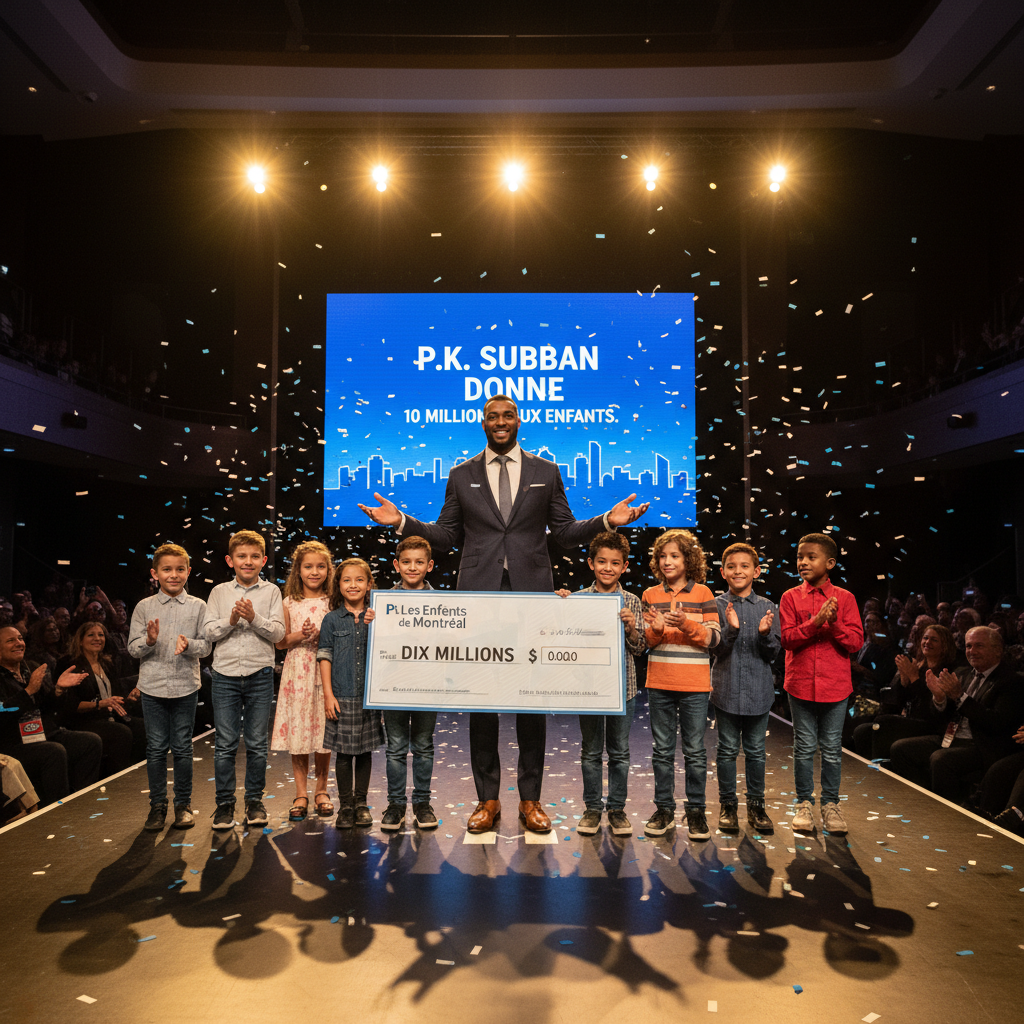P.K. Subban a donné 10 millions aux enfants de Montréal. Ton opinion?