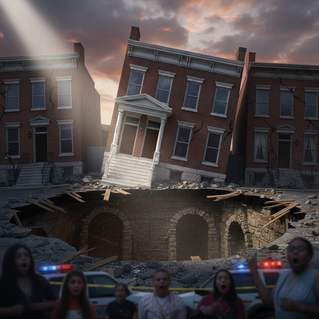 Your South Baltimore rowhouse could fall into a 19th-century cave.
