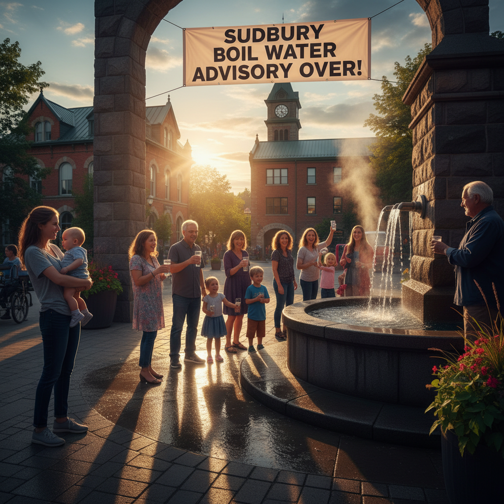 Sudbury, your boil water advisory is FINALLY over!