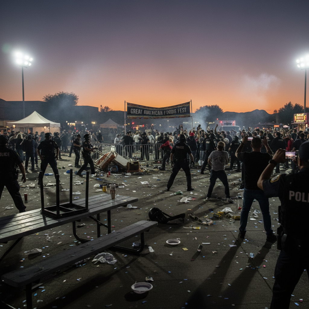Fights shut down the Great American Foodie Fest. What happened?