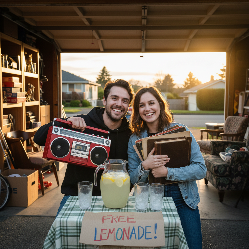 Your West Seattle garage sale haul included free lemonade, right?