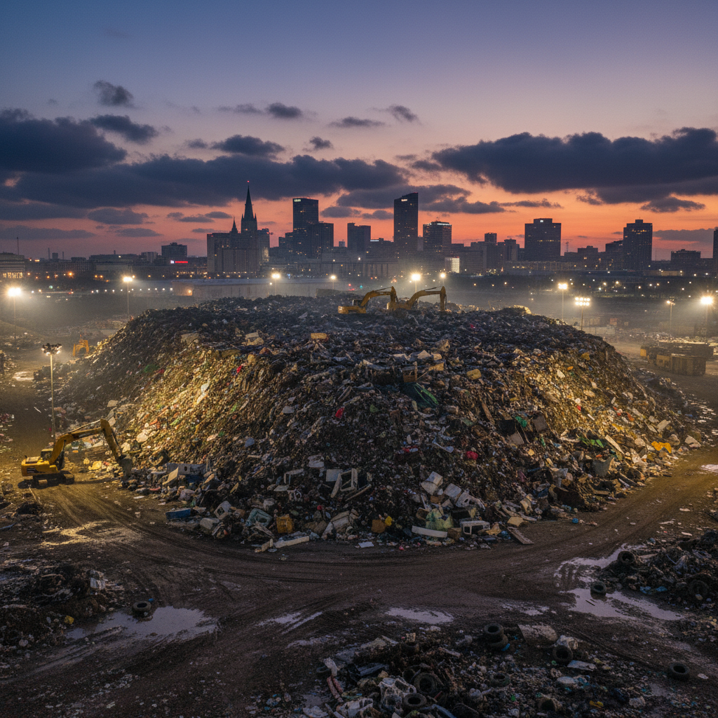 New Orleans just threw away 740 cars worth of trash
