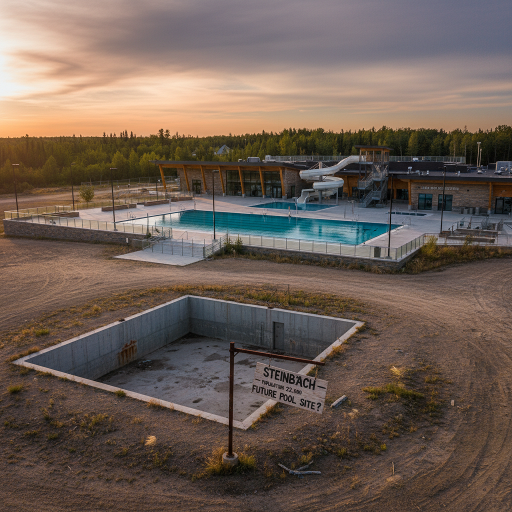 Flin Flon got a pool. Where's Steinbach's for 22,000 people?