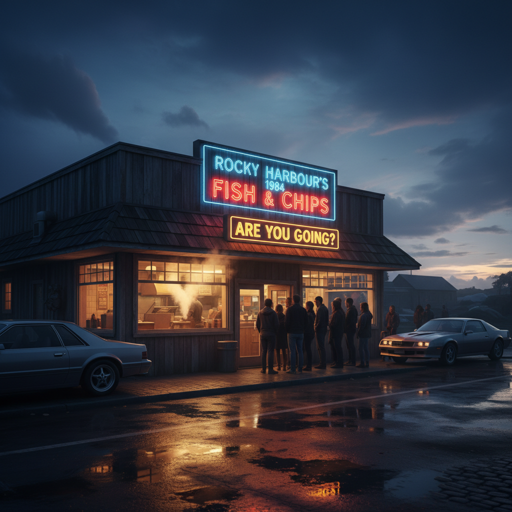 Rocky Harbour's got 1984 fish and chips. Are you going?
