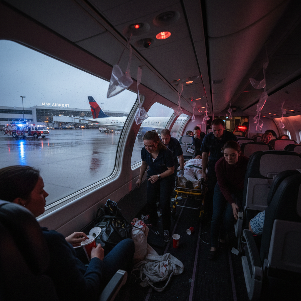 25 People Hurt on Delta Flight 56 to MSP. Yikes.