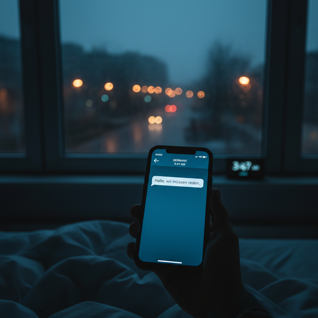 Your city got a text from Germany at 3:47 AM