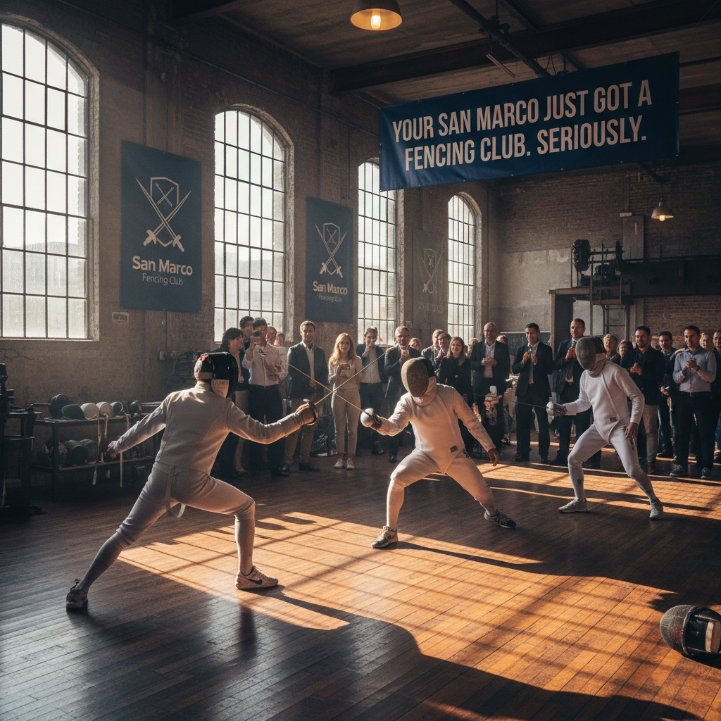 Your San Marco just got a fencing club. Seriously.