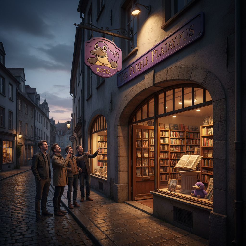 Your town has a new book and a Purple Platypus