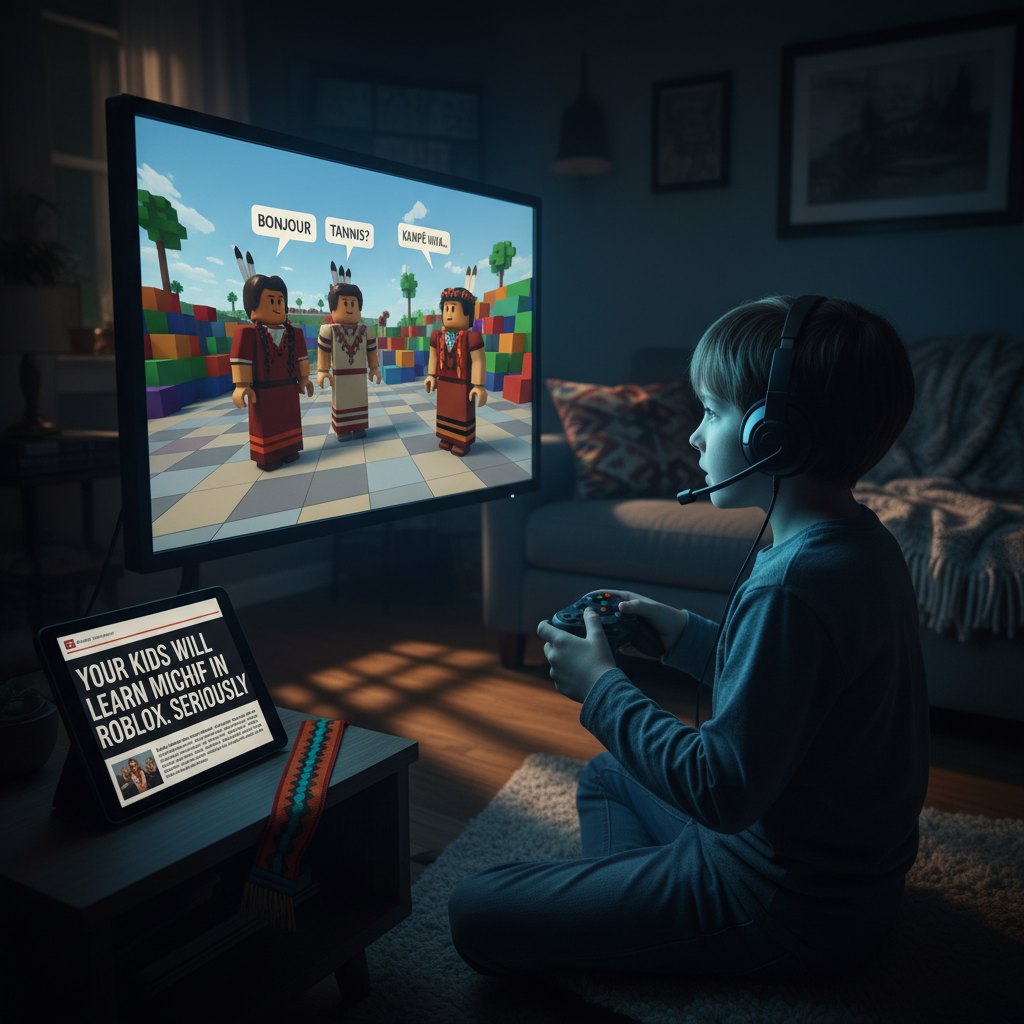 Your kids will learn Michif in Roblox. Seriously.