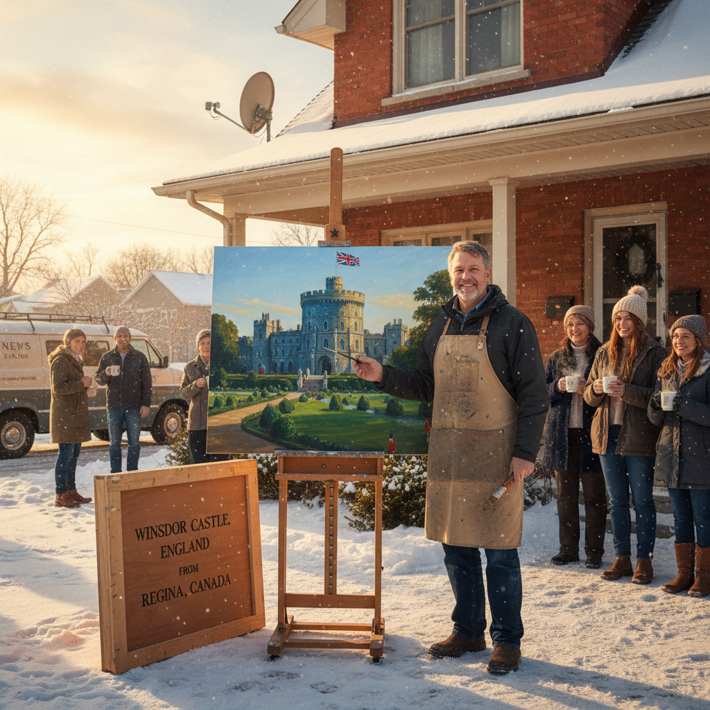 Your Regina neighbour just painted something for Windsor Castle