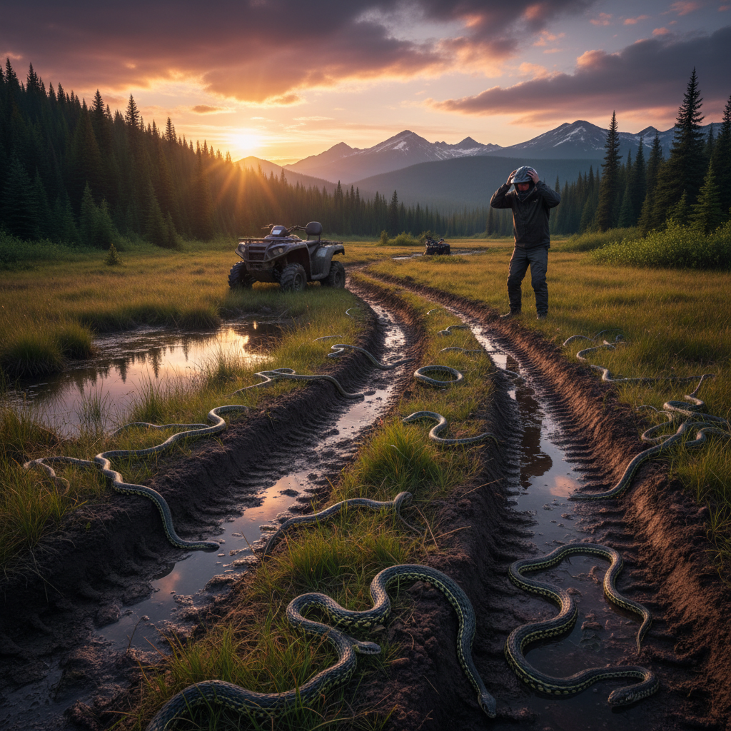 Your ATV ride could be crushing hundreds of Selkirk's garter snakes.