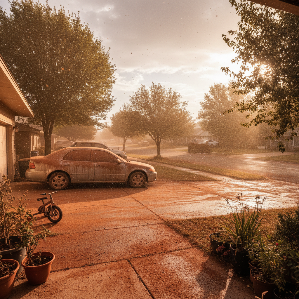 Your "spring cleanup" rain was actually a dusty mess