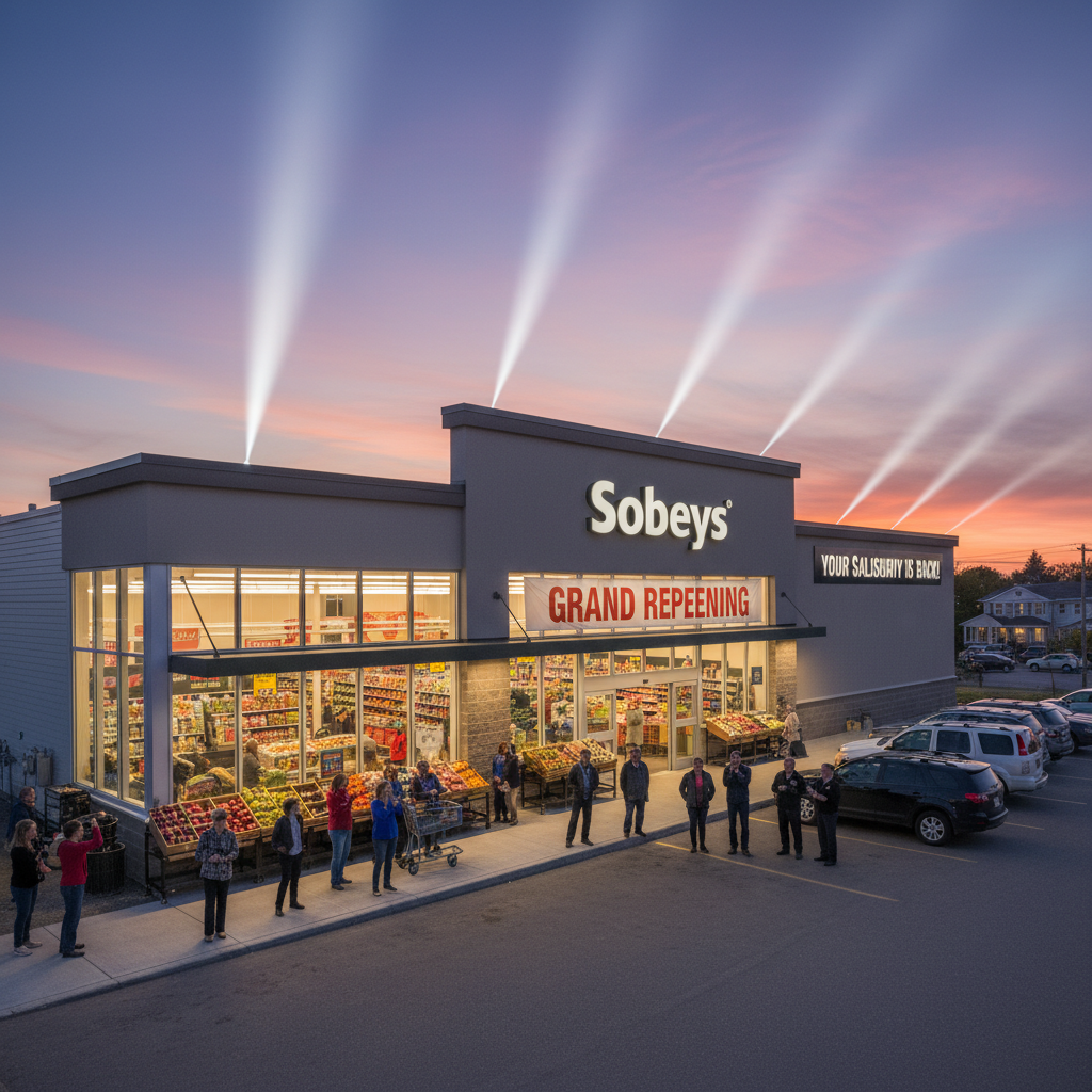 Your Salisbury Sobeys is back from the dead after 8 months.