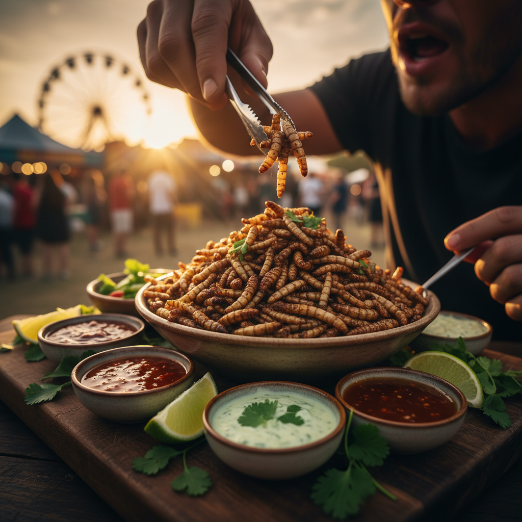 Your Stampede tastebuds are NOT ready for crunchy mealworms.