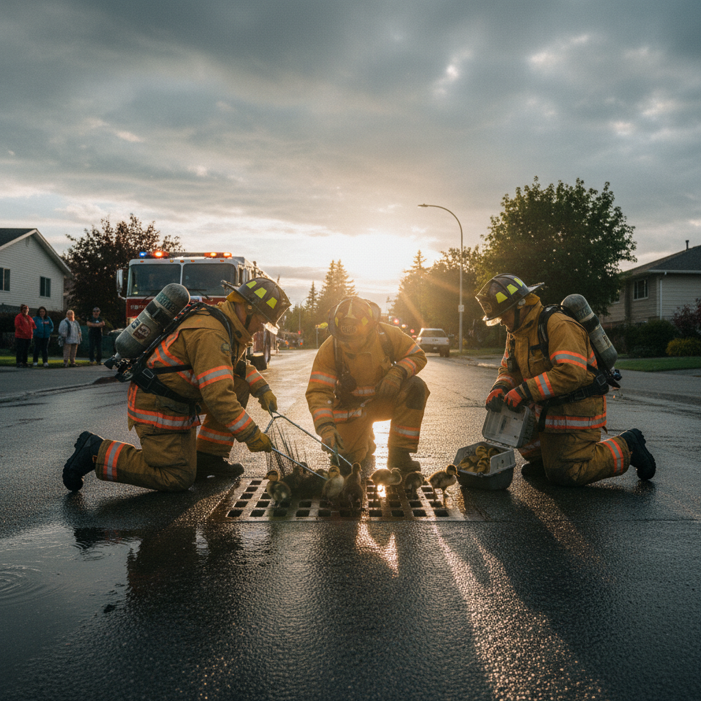 Kamloops firefighters just saved 8 ducklings. What about ours?